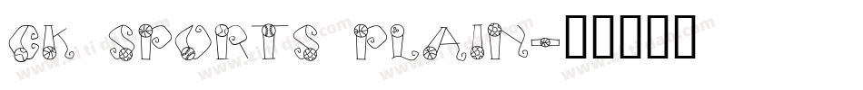 CK Sports Plain字体转换